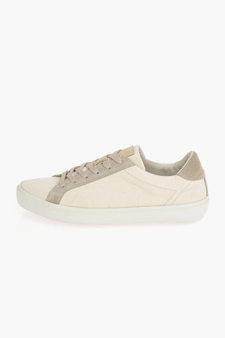 Canvas Sneakers with Suede Details