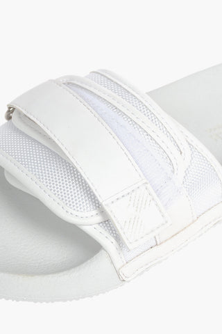 Rubber Slides with Check Details and Velcro Closure