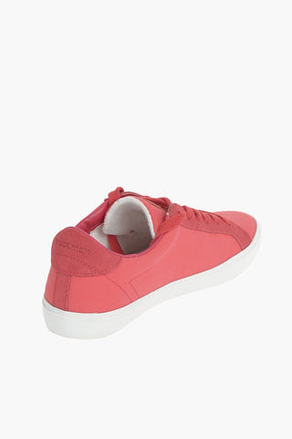 Solid Color Low-Top Sneakers with Suede Details