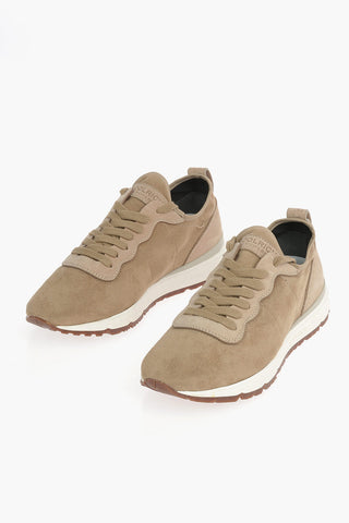 Sneakers in Camoscio a Tinta Unita