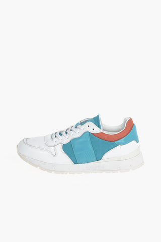 Leather Low-Top Sneakers with Contrasting Details