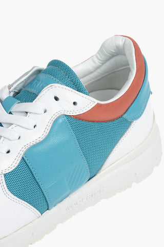 Leather Low-Top Sneakers with Contrasting Details