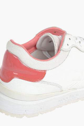 Contrasting Details Leather and Fabric Sneakers