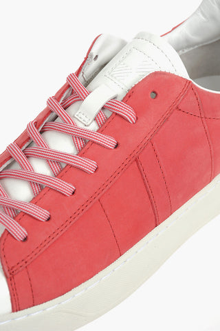 Patent and Nabuk Leather Low-Top Sneakers