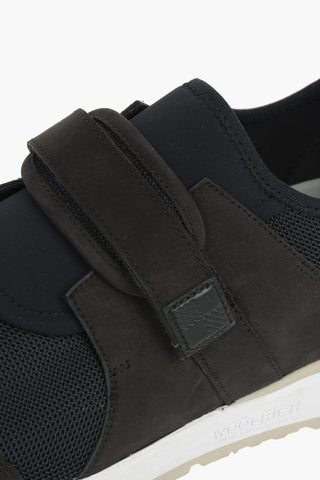 Mesh and Leather JOGGER Low-Top Sneakers with  Touch Strap Closure
