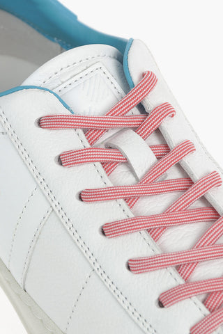 Leather Sneakers with Contrasting Details