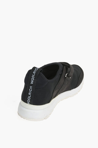 Touch Strap Closure Leather and Fabric Sneakers