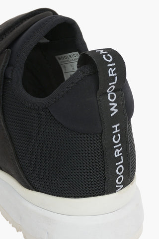 Touch Strap Closure Leather and Fabric Sneakers