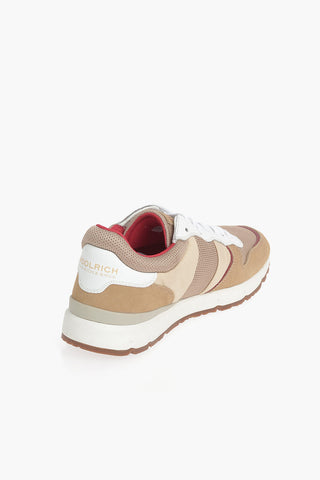 Sneakers Basse JOGGER Traforate con Dettagli in Suede e Lacci a Contrasto