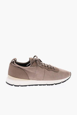Contrasting Sole Suede JOGGER LIGHT Low-Top Sneakers