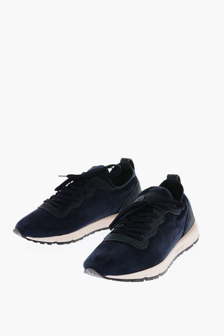 Sneakers Basse JOGGER LIGHT in Suede con Sola a Contrasto