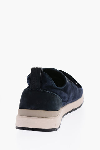 Sneakers Basse JOGGER LIGHT in Suede con Sola a Contrasto