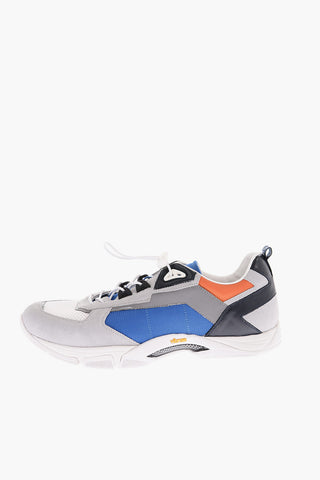 Sneakers in Pelle e Tessuto e Chiusura con Coulisse