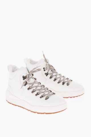 Solid Color Leather HIKER Boots