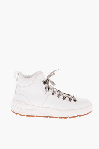 Solid Color Leather HIKER Boots