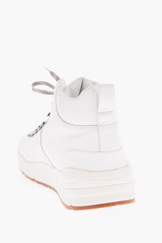Solid Color Leather HIKER Boots