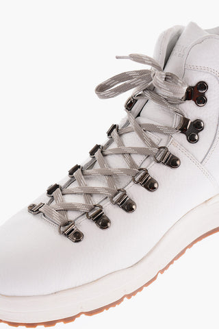 Solid Color Leather HIKER Boots