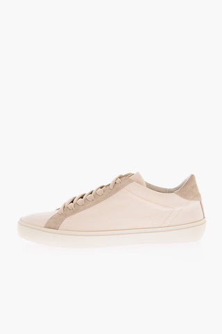 Canvas and Suede Low-Top Sneakers