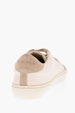 Canvas and Suede Low-Top Sneakers