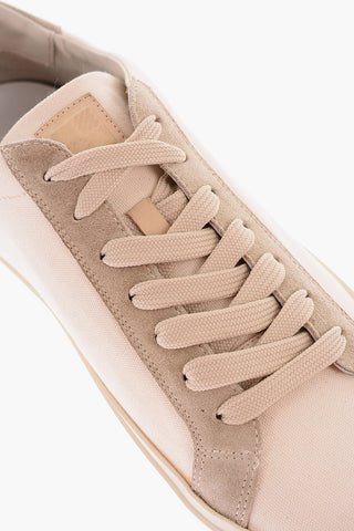 Canvas and Suede Low-Top Sneakers
