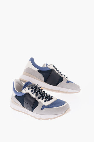 Leather and Fabric Sneakers