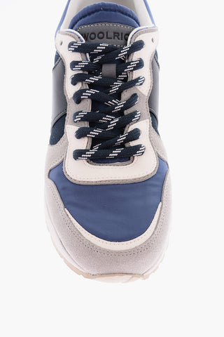 Leather and Fabric Sneakers