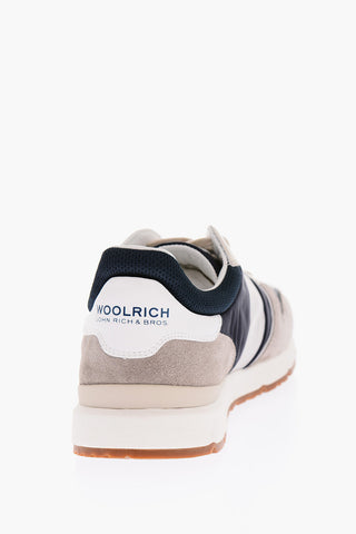 Sneakers Basse JOGGER Traforate con Dettagli in Suede e Lacci a Contrasto
