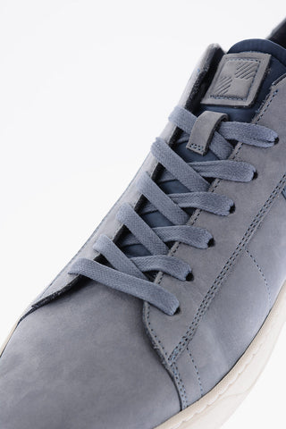 Textured and Suede Leather Low-Top Sneakers
