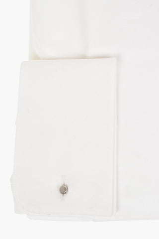 Twill Cotton CEREMONY Shirt with Wing-tip Collar