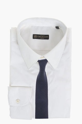 Poplin Cotton Shirt with Standard Collar