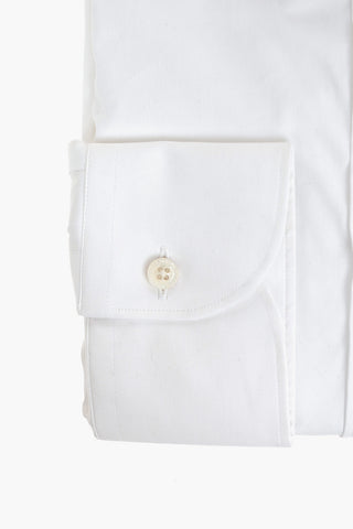 Poplin Cotton Shirt with Standard Collar
