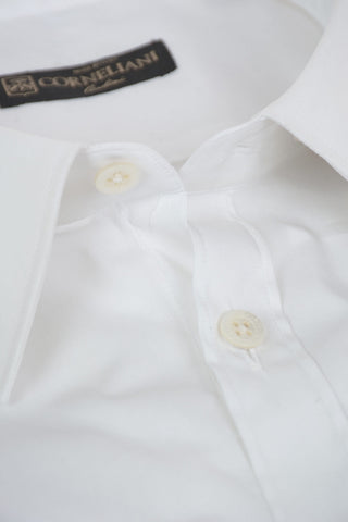 Poplin Cotton Shirt with Standard Collar