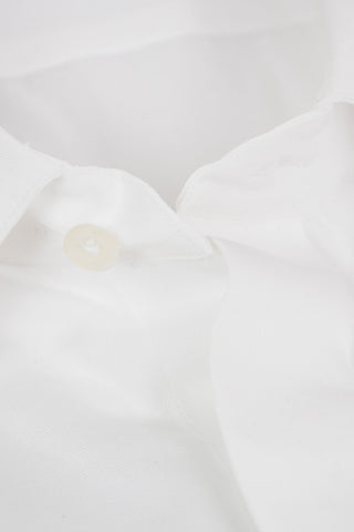 Twill Cotton Shirt with Double Cuffs