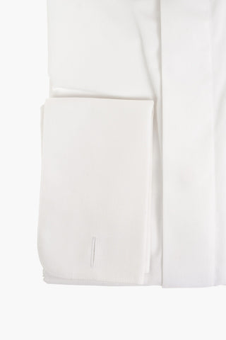 Camicia in Cotone con Abbottonatura Nascosta
