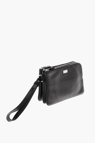 3 Compartment Leather Book Pouch