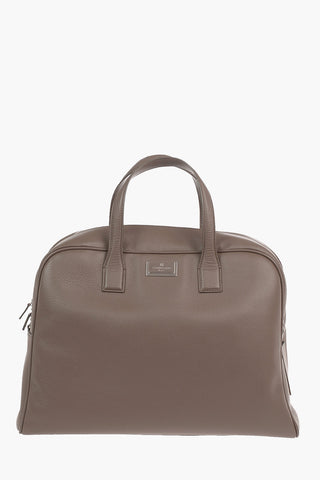 Textured Leather BOTTALATA Travel Bag