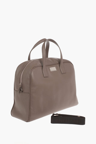 Textured Leather BOTTALATA Travel Bag