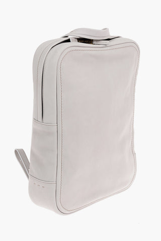 Zipped Closure NUBUKLIGHT Leather Backpack