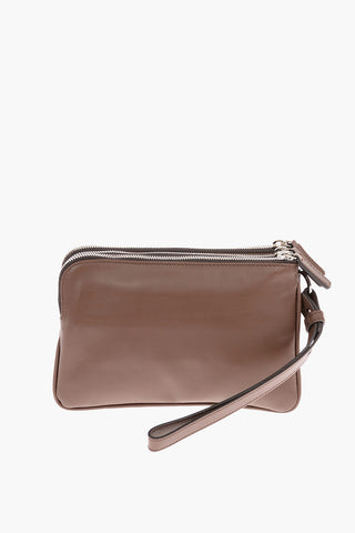 3 Compartment Leather Book Pouch