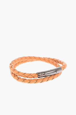 Braided Leather Wrap Bracelet