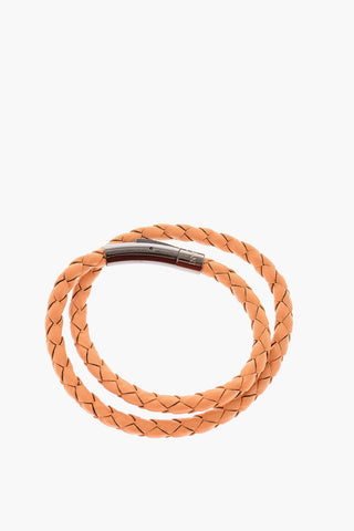 Braided Leather Wrap Bracelet