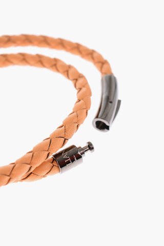 Braided Leather Wrap Bracelet
