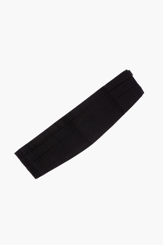 Pleated Silk Cummerbund 