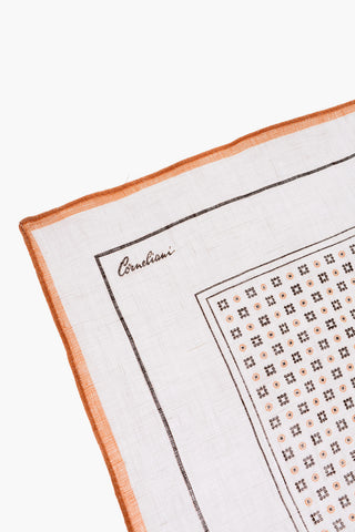 Patterned Flax Pocket Square
