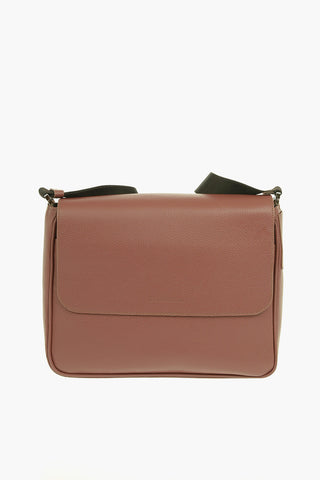 Textured Leather Crossbody Bag