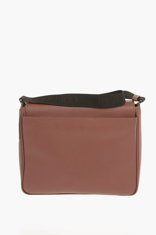Textured Leather Crossbody Bag