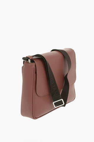 Textured Leather Crossbody Bag