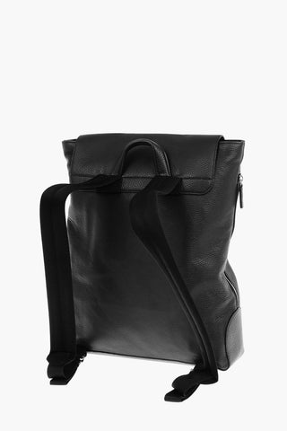 Front Pocket Textured Leather Back Pack