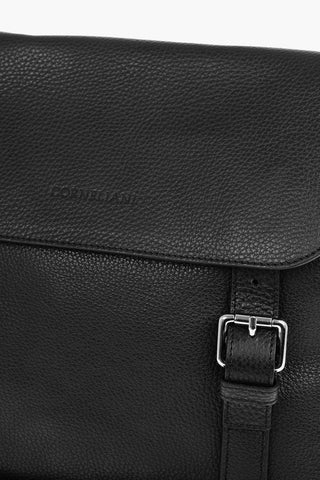 Front Pocket Textured Leather Back Pack