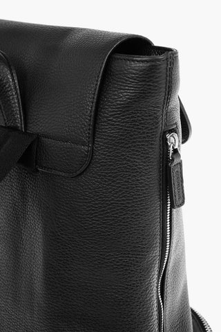 Front Pocket Textured Leather Back Pack